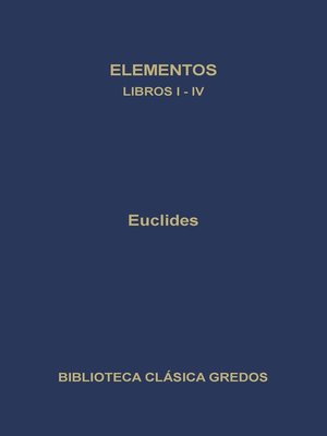 cover image of Elementos. Libros I-IV.